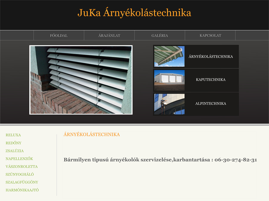 árnyékolástechnika